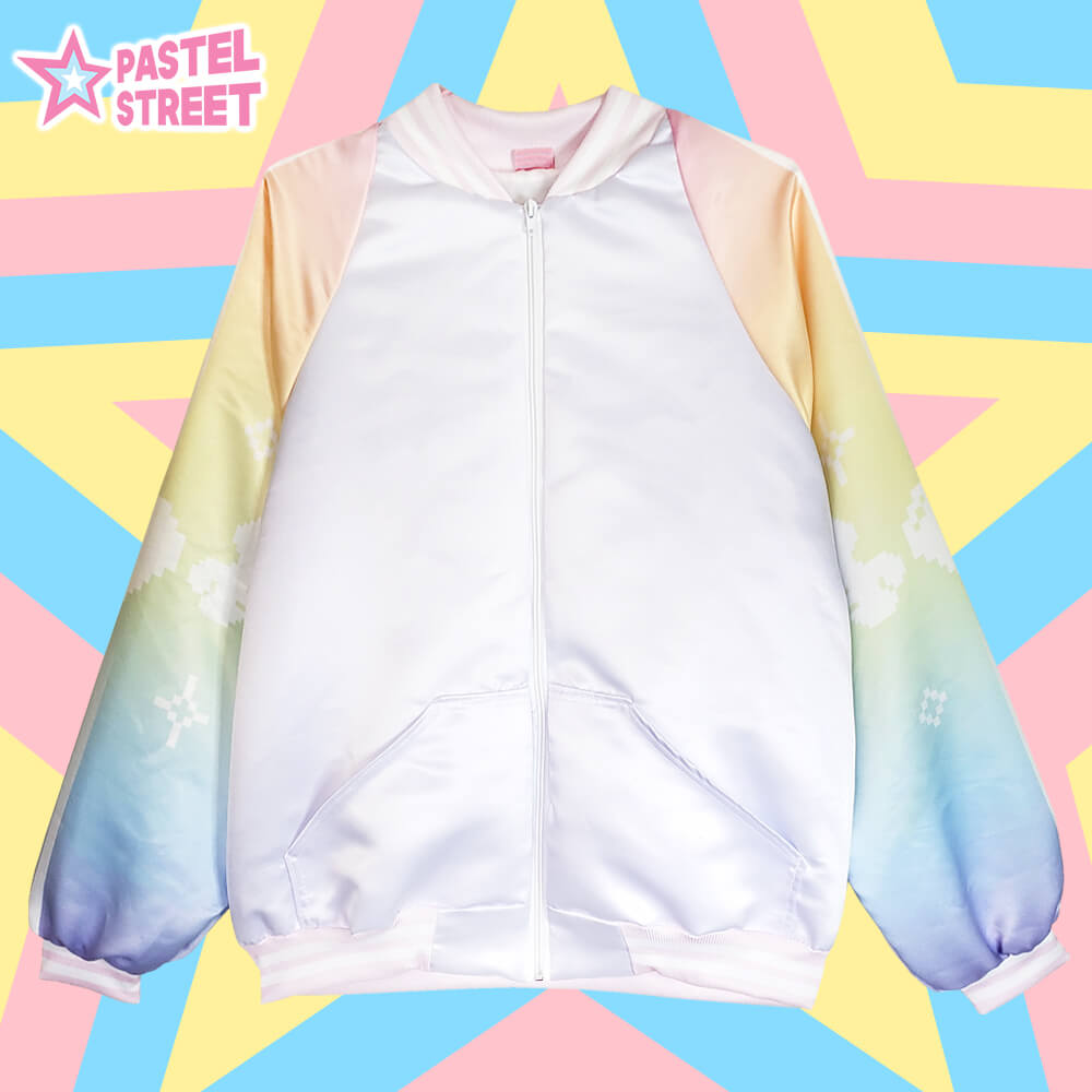 Rainbow Fight Embroidered Sukajan Bomber Jacket